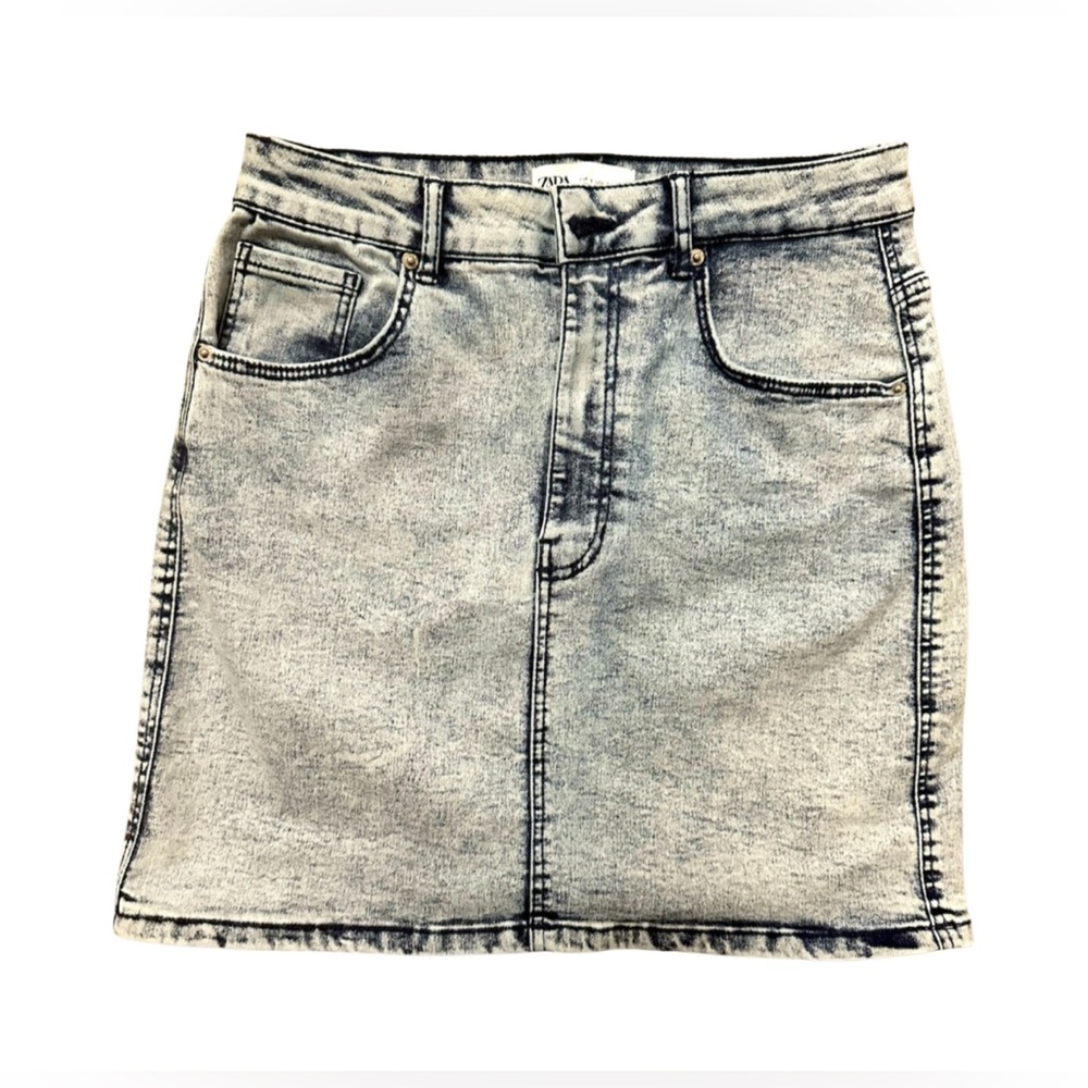 ZARA Denim Mini-Skirt Size S